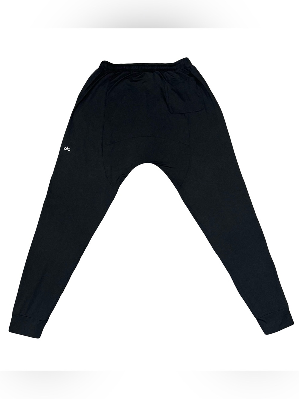 Alo Yoga Conquer Revitalize Drop Crotch Joggers | Black | Pockets | Mens Medium